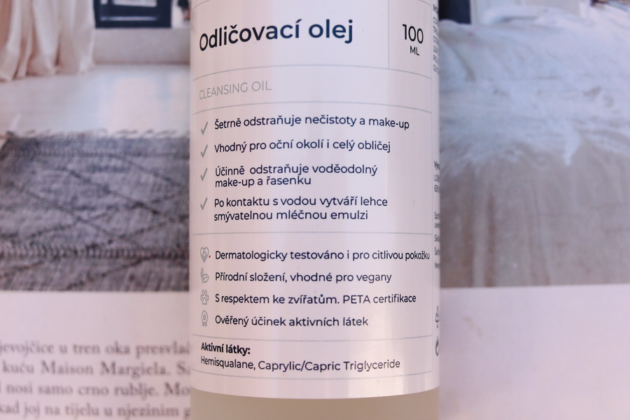 etiketa odličovacího oleje Lobey