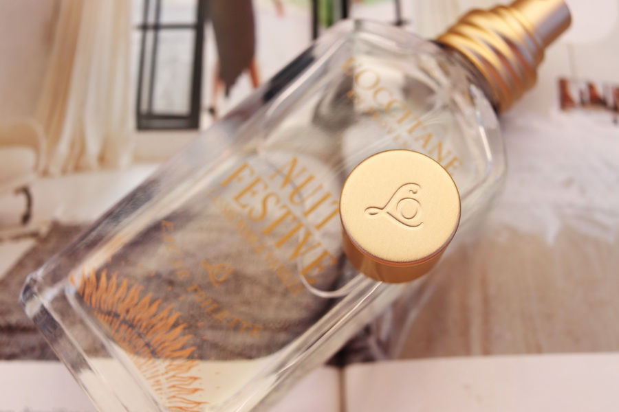 detail flakonu L'Occitane Nuit Festive