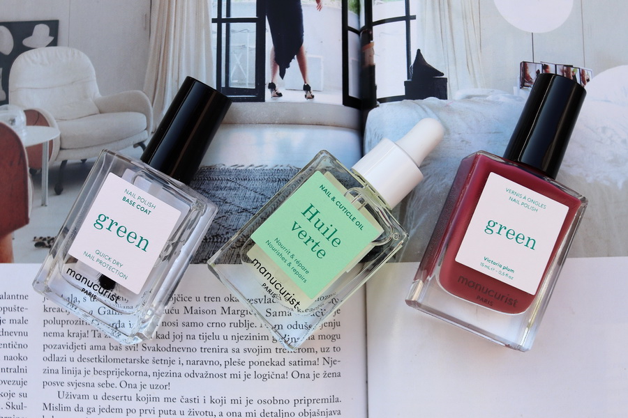 Base Coat, Huile Verte a Victoria Plum od Manucurist