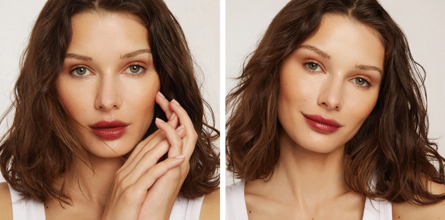 ukázka odstínu True od Axiology na rtech