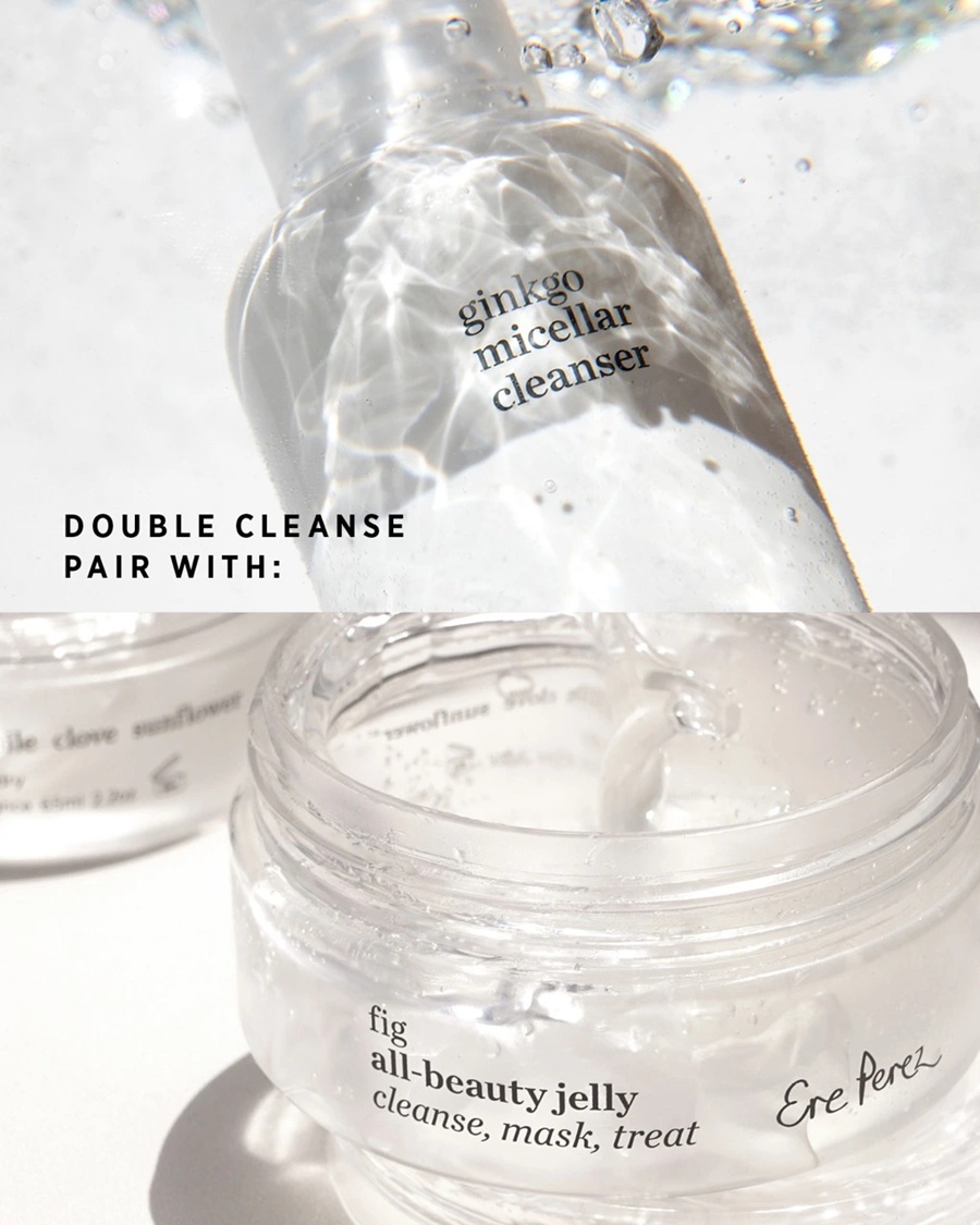 micelární voda Ere Perez a fíkové želé