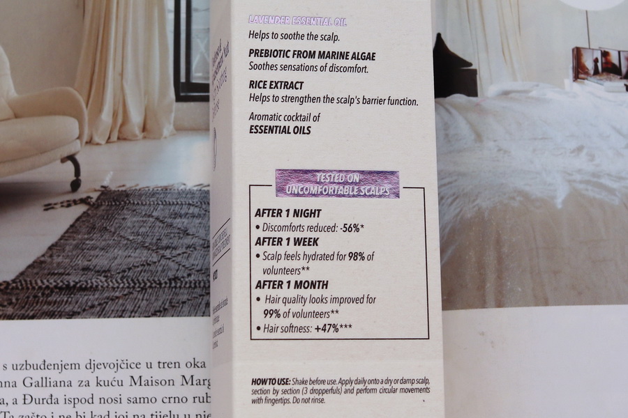 popis účinků na obale