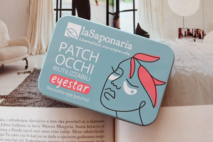 plechová krabička na náplasti pod oči