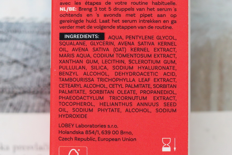 složení Anti-Redness séra Lobey
