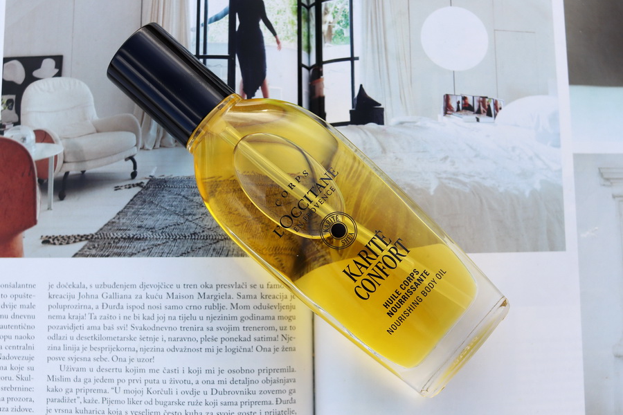 flakon tělového oleje