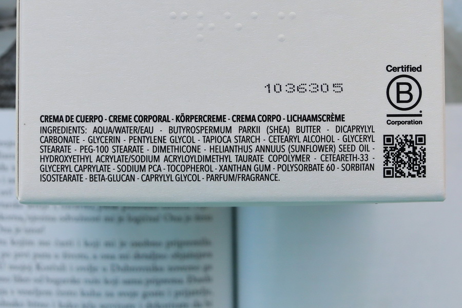 složení tělového krému