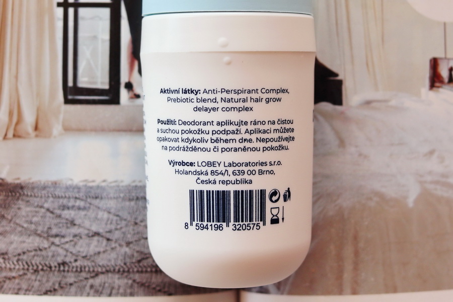 popisek na deodorantu