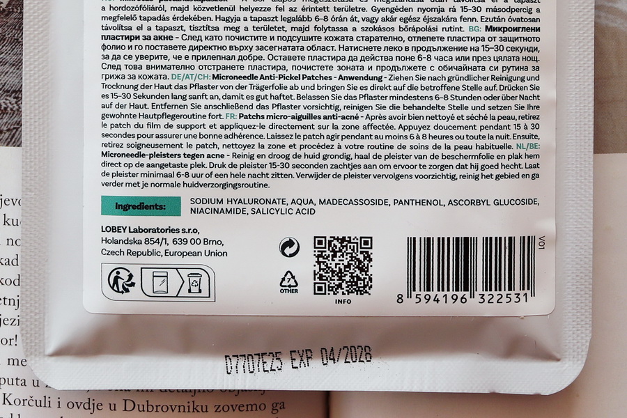 složení náplastí