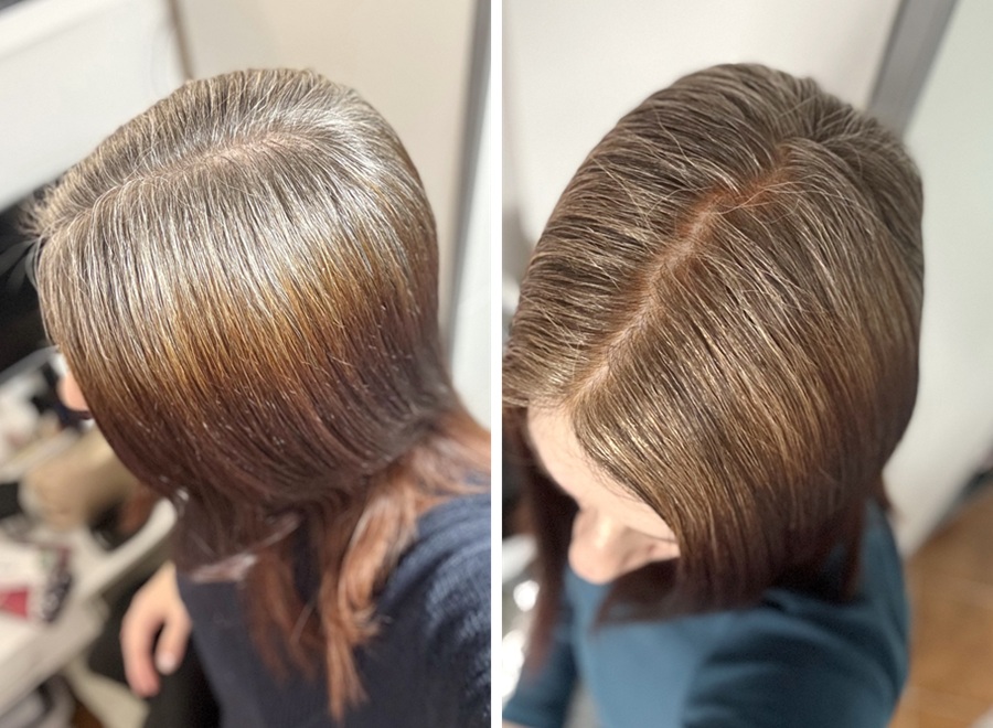 Maria Nila Bright Copper before after