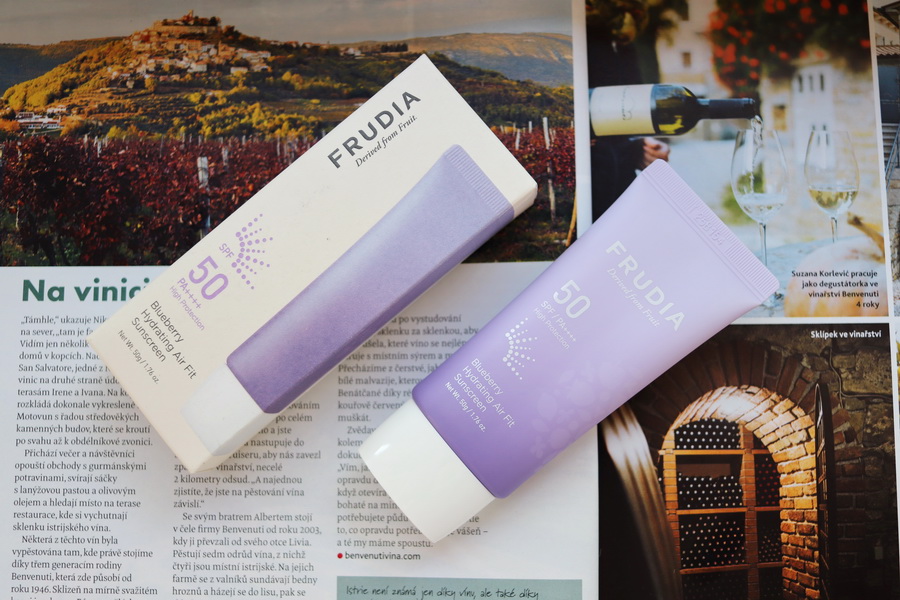 Hydratační opalovací krém Frudia Blueberry SPF 50 (recenze) 2 opalovací krém Frudia Blueberry SPF 50