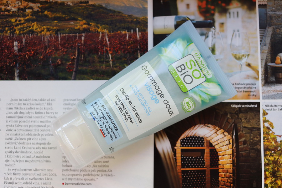 SO’BIO: Jemný hydratační peeling pro časté použití s aloe vera (recenze) 1 jemný SO'BIO peeling s aloe vera
