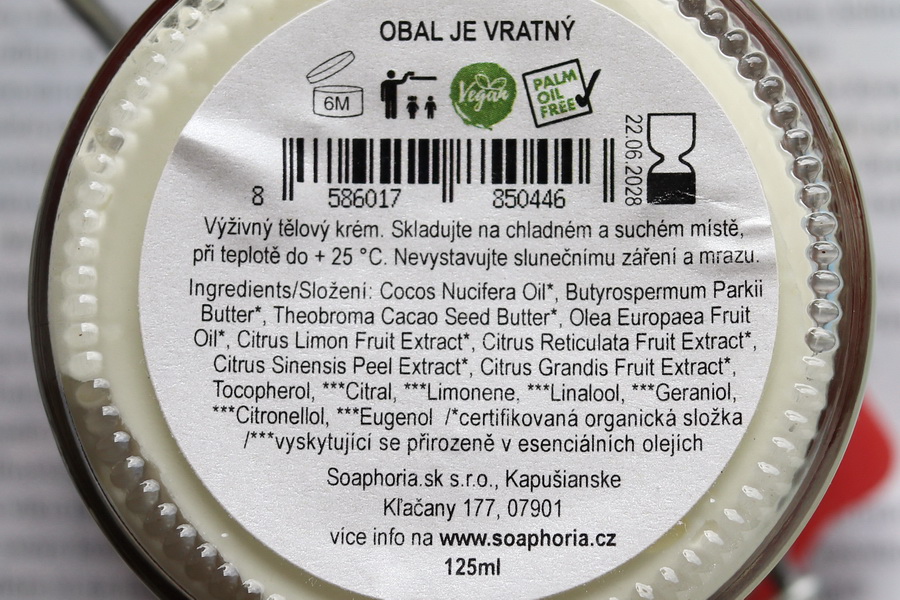 Soaphoria: tělové suflé Levandulové pole a Citrusová bomba (2 recenze) 7 tělové suflé Citrusová bomba