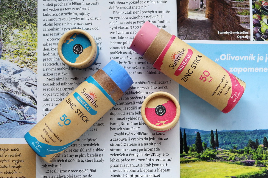 opalovací tyčinka se zinkem Suntribe SPF 50
