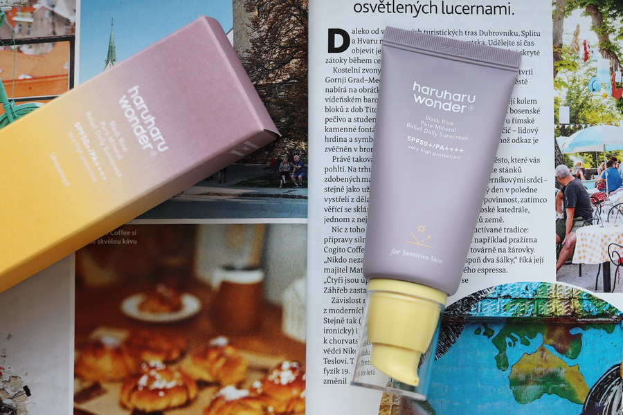 Haruharu Wonder Black Rice SPF 50: Minerální opalovací krém na obličej (recenze) 3 tuba Haruharu Wonder opalovacího krému