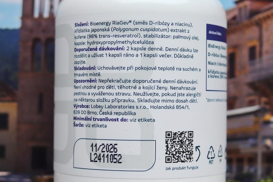 složení tobolek NAD+ od Yobeli