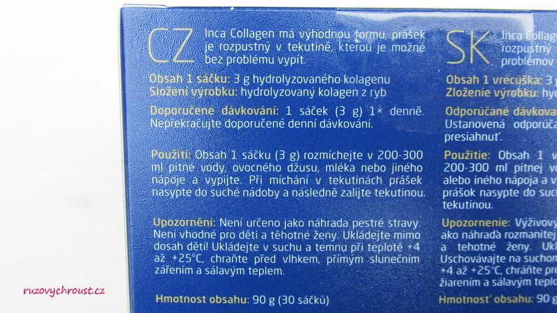 Inca Collagen - bioaktivní mořský kolagen v prášku (30 dnů testování)