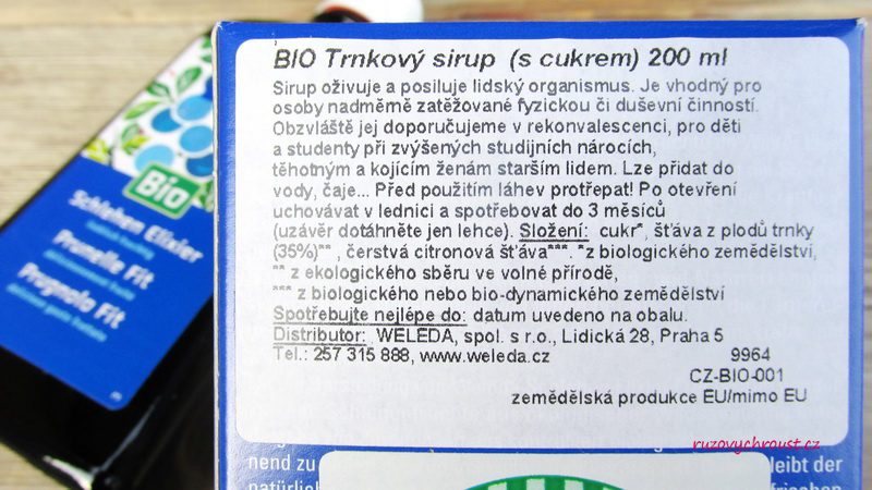 BIO trnkový sirup Weleda pro lepší trávení a k zotavení po mimořádných psychických či tělesných výkonech